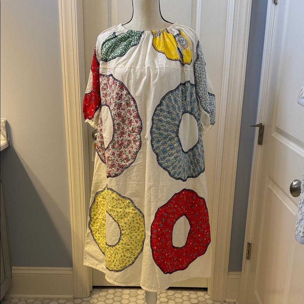 Colorful Patchwork Vintage Dress - S/M